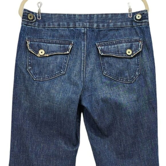 Jimmy'Z Wide Leg Distressed Denim Jeans Womens 10 - Picture 4 of 8